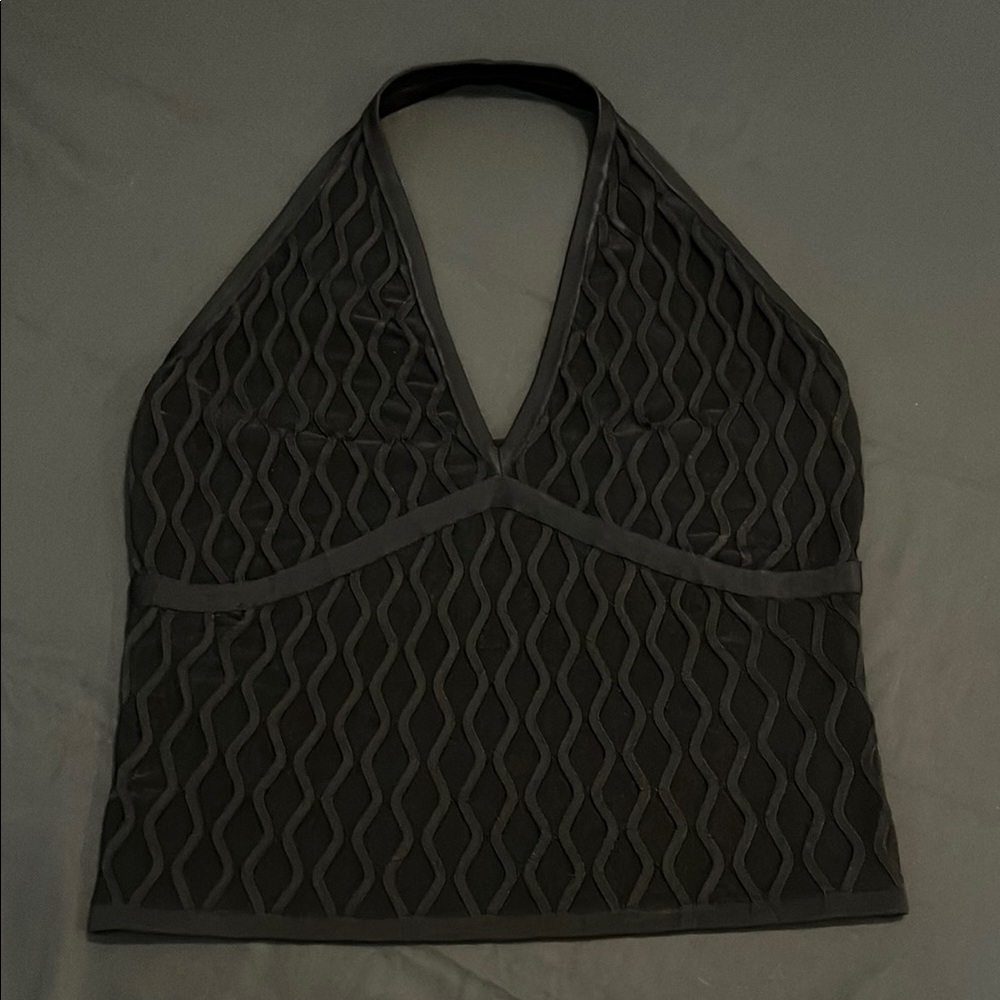 Elegant Black Halter Top - Picture 1 of 8